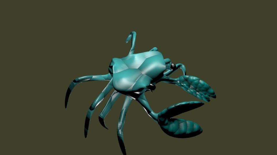 Crab (rigged) preview image 1